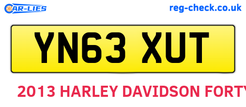 YN63XUT are the vehicle registration plates.