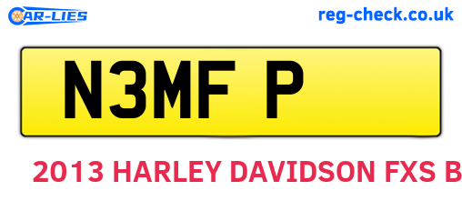 N3MFP are the vehicle registration plates.