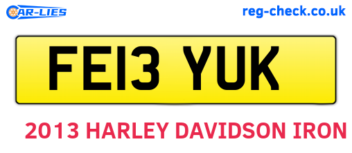FE13YUK are the vehicle registration plates.
