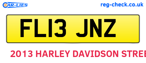 FL13JNZ are the vehicle registration plates.