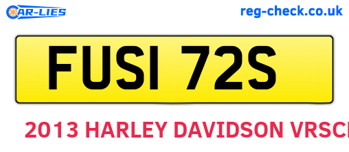 FUS172S are the vehicle registration plates.