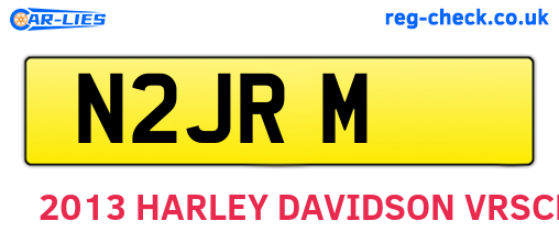 N2JRM are the vehicle registration plates.