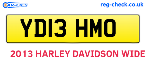 YD13HMO are the vehicle registration plates.