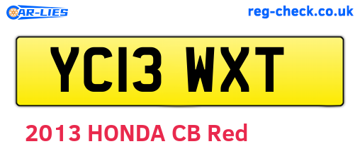 YC13WXT are the vehicle registration plates.