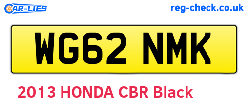 WG62NMK are the vehicle registration plates.