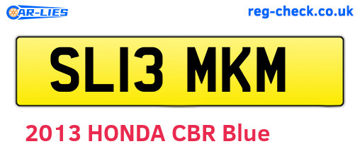 SL13MKM are the vehicle registration plates.
