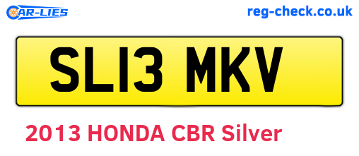 SL13MKV are the vehicle registration plates.