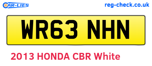 WR63NHN are the vehicle registration plates.