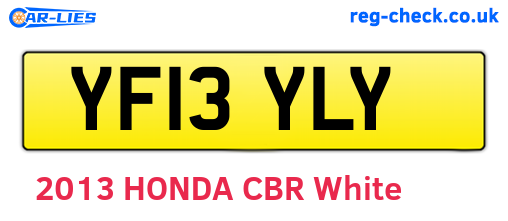 YF13YLY are the vehicle registration plates.