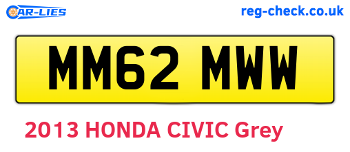 MM62MWW are the vehicle registration plates.