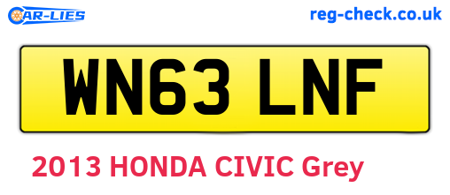 WN63LNF are the vehicle registration plates.