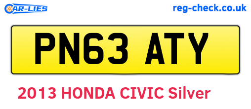 PN63ATY are the vehicle registration plates.