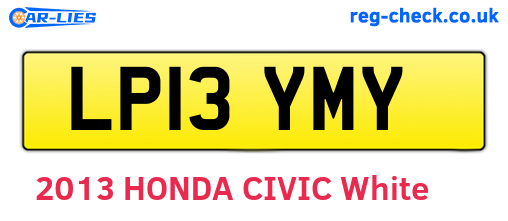 LP13YMY are the vehicle registration plates.