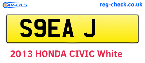 S9EAJ are the vehicle registration plates.