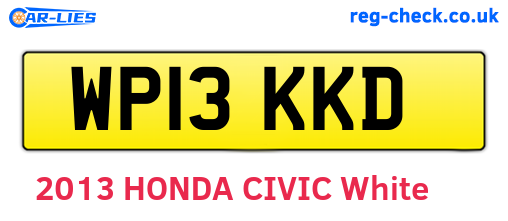 WP13KKD are the vehicle registration plates.
