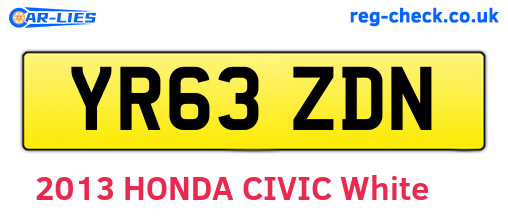YR63ZDN are the vehicle registration plates.