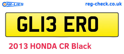 GL13ERO are the vehicle registration plates.