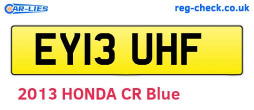 EY13UHF are the vehicle registration plates.