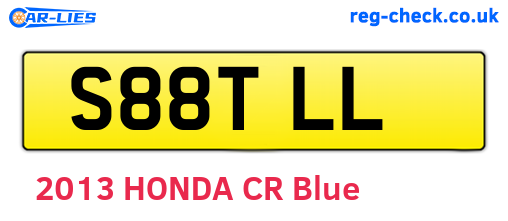 S88TLL are the vehicle registration plates.