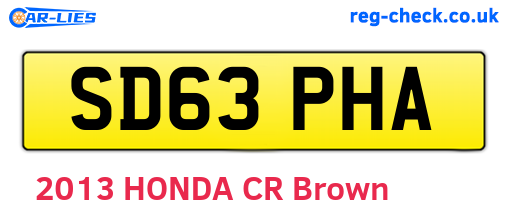 SD63PHA are the vehicle registration plates.