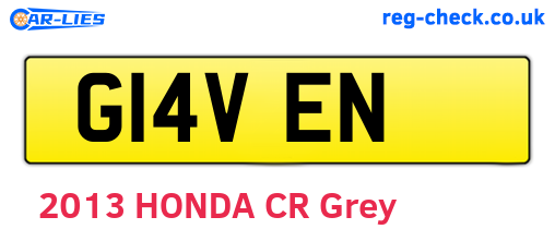 G14VEN are the vehicle registration plates.