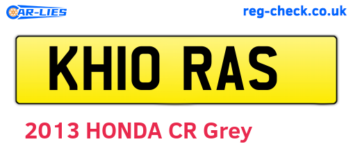 KH10RAS are the vehicle registration plates.