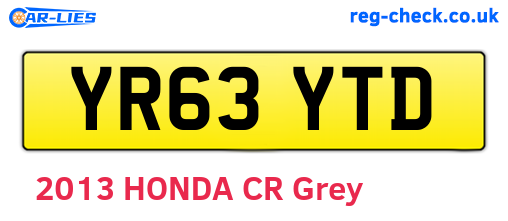 YR63YTD are the vehicle registration plates.