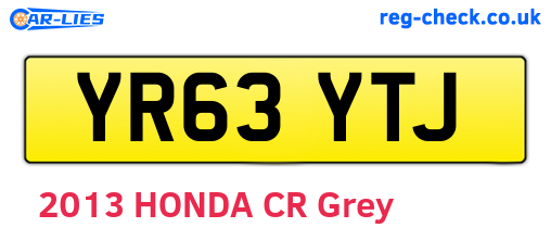 YR63YTJ are the vehicle registration plates.