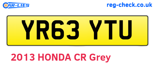 YR63YTU are the vehicle registration plates.