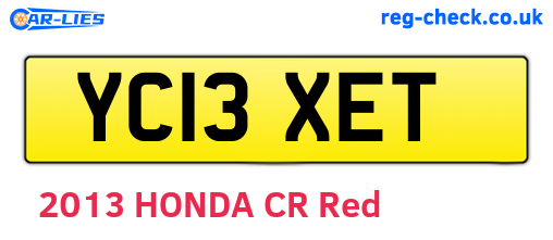 YC13XET are the vehicle registration plates.