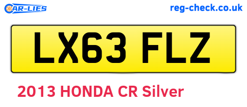LX63FLZ are the vehicle registration plates.