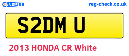 S2DMU are the vehicle registration plates.