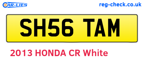 SH56TAM are the vehicle registration plates.