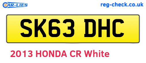 SK63DHC are the vehicle registration plates.