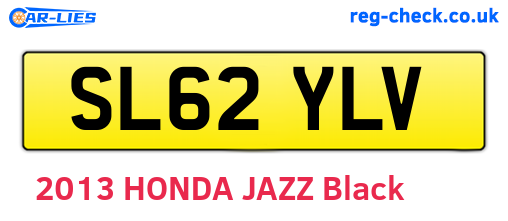SL62YLV are the vehicle registration plates.