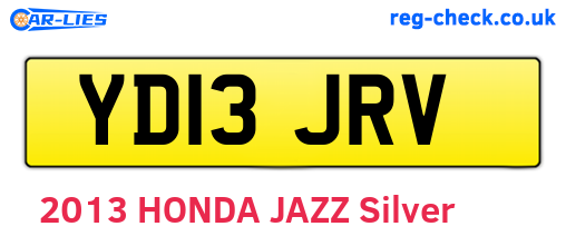 YD13JRV are the vehicle registration plates.