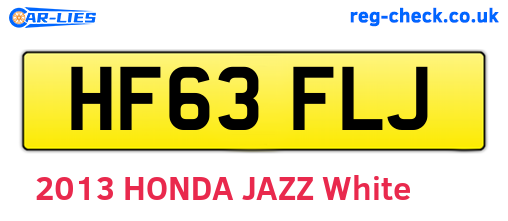 HF63FLJ are the vehicle registration plates.