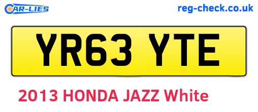 YR63YTE are the vehicle registration plates.