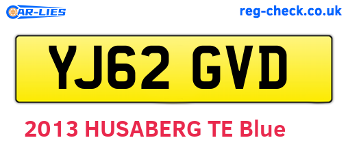 YJ62GVD are the vehicle registration plates.