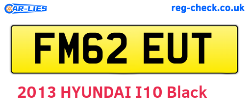 FM62EUT are the vehicle registration plates.