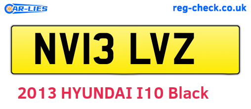 NV13LVZ are the vehicle registration plates.