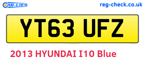 YT63UFZ are the vehicle registration plates.