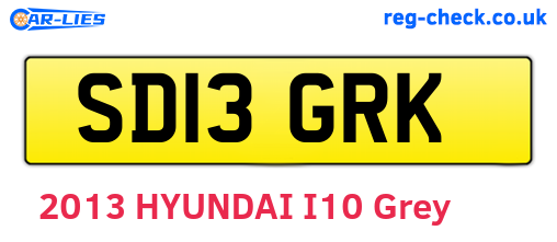 SD13GRK are the vehicle registration plates.
