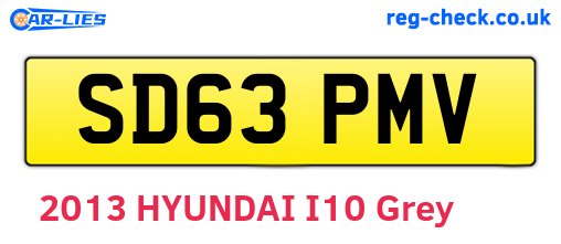 SD63PMV are the vehicle registration plates.