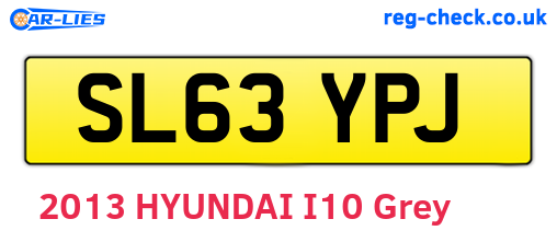 SL63YPJ are the vehicle registration plates.