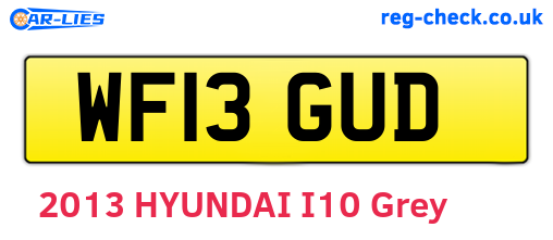 WF13GUD are the vehicle registration plates.