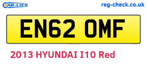 EN62OMF are the vehicle registration plates.
