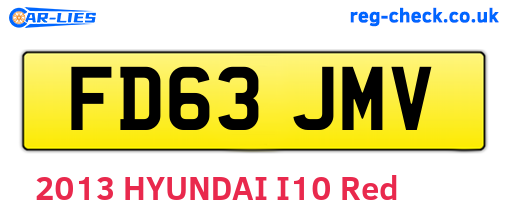 FD63JMV are the vehicle registration plates.