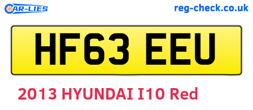 HF63EEU are the vehicle registration plates.