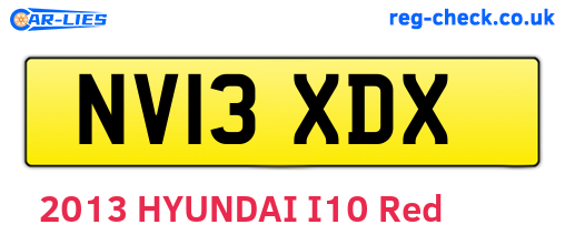 NV13XDX are the vehicle registration plates.